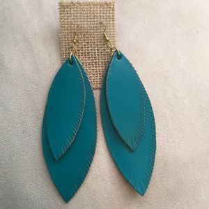 Leather earrings